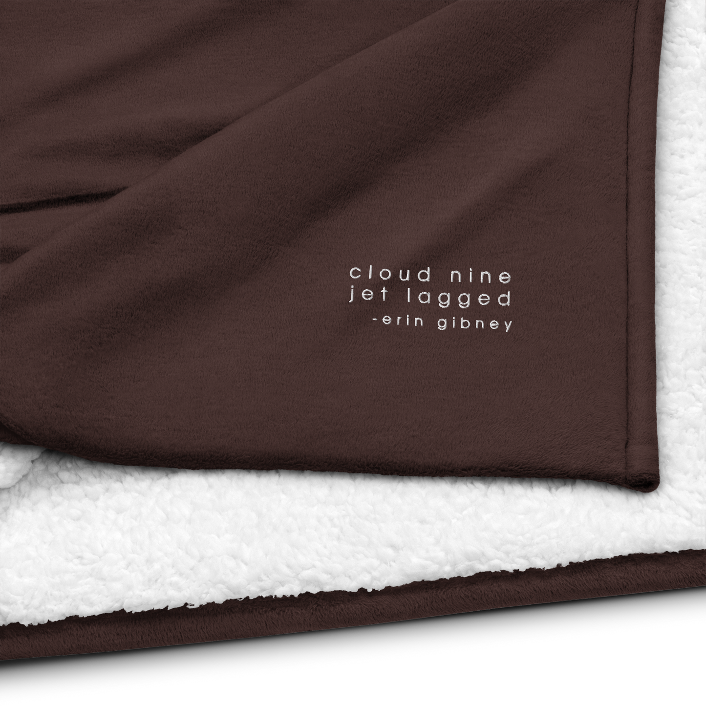 "Cloud Nine Jet Lagged" Premium sherpa blanket