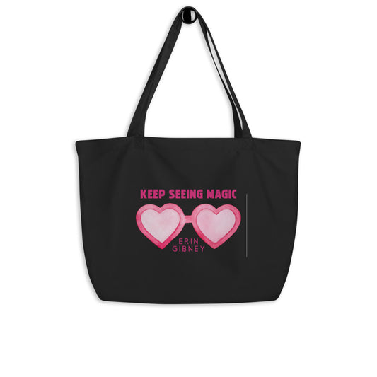 Rose Colored Glasses 0 Large organic tote bag