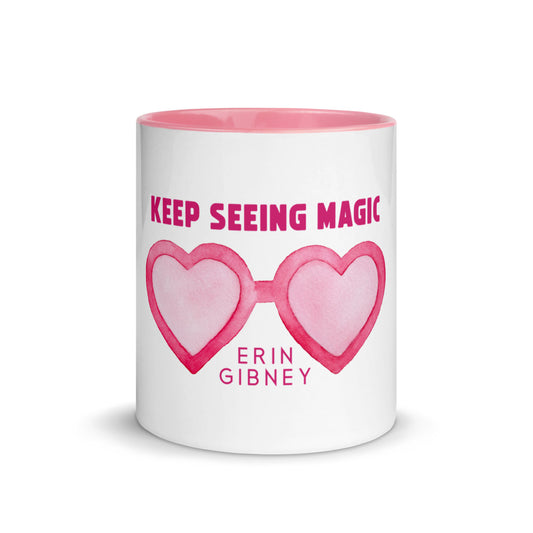 Rose Colored Glasses - Mug with Pink Accent